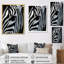 Portrait de zèbre noir et blanc II encadré sur toile-92007899-92007900