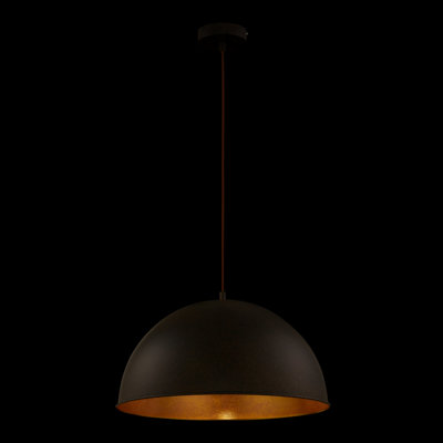 Rodiguez 1 - Light Black Dome Pendant
