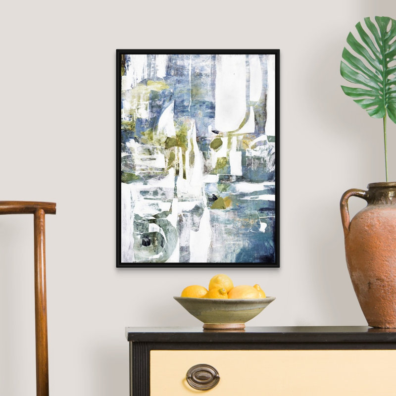 «Falling Sky II» par Alexys Henry, reproduction d'art graphique sur toile, H 26 po x l 20 po x P 1,75 po, Cadre flottant noir