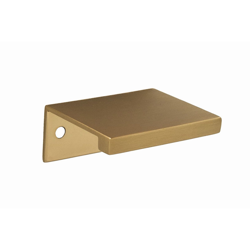 Ethan 1-1/2" Center to Center Champagne Bronze Edge Drawer Pull, 1 1/2", Champagne Bronze