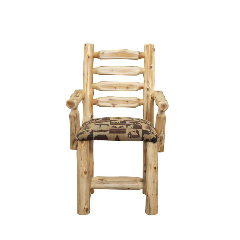  Chaise rembourrée en cèdre - Vintage - Cuir standard, Vintage, Standard Leather