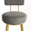 Ensemble de 2 tabourets de bar à hauteur de comptoir Reynold, avec chaises rembourrées en velours-681994745
