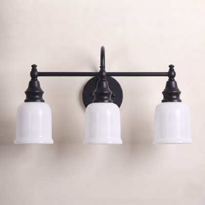 3-Light Dimmable Brass Vanity Light