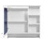 Armoire de rangement murale 2 en 1 avec tablette réglable et armoire d'appoint-1721676674