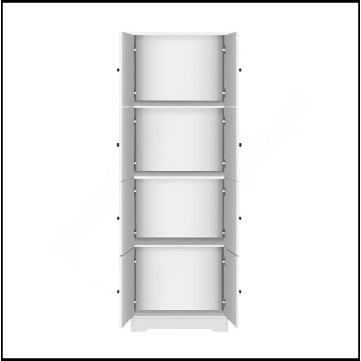 Grande armoire de rangement polyvalente avec de grands compartiments et des portes pour le rangement organisé