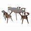 Ensemble de table de salle à manger 7 pièces Rozella