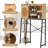 Over The Toilet Storage Cabinet Space-saving Toilet Organizer With Pe Rattan Door