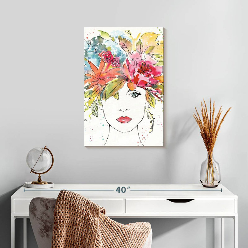 Personnages floraux Leisha Lady I, H 24 po x l 16 po