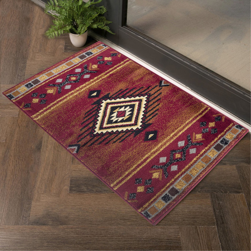 Rouge 2 pi X 3 pi Tapis Southwest, Rectangulaire 2 pi x 3 pi