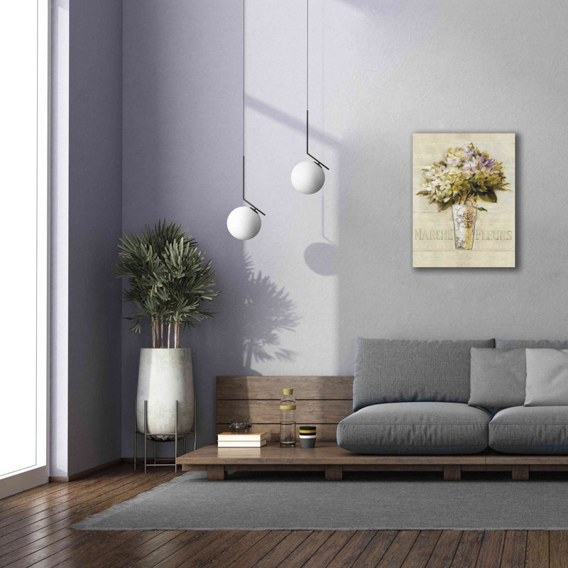 «Marche De Fleurs Bouquet» par Lisa Audit, art mural sur toile, H 34 po x l 26 po x P 1,5 po