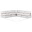 Canapé modulaire en cuir 5 pièces Hinami-94482429