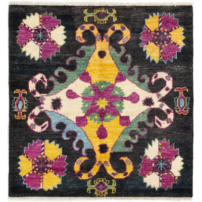 Kaliber One-of-a-Kind 5' 2010s Square Wool Area Rug in