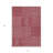 3' X 5' Red And Ivory Geometric Washable Indoor Outdoor Area Rug
