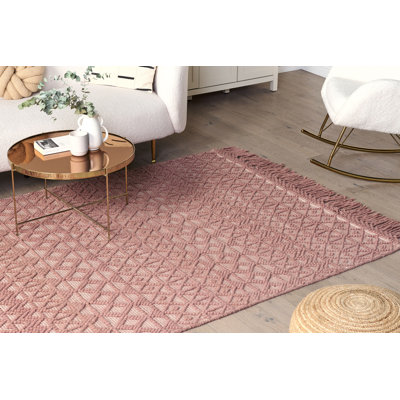 Ozawkie Geometric Wool Hand Woven 160cm X 230cm Area Rug