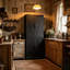 Grand garde-manger avec plateau en grain de chêne, tablettes réglables et rangement polyvalent pour la cuisine et le bureau à domicile