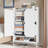 Shoe Cabinet with Doors, 6-Tier Shoe Storage Cabinet with Adjustable Shelves, Wooden Shoes Rack Shoe Storage Organizer for Entryway