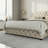 Cathlina Tufted Upholstered Linen Platform Queen Bed with 2 USB Ports and 2 Storage Drawers-1773064387