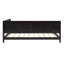 Lit de jour / lit double, conception classique de style Mid-Century moderne, aspect bois avec accoudoirs, cadre-519249088-519249090
