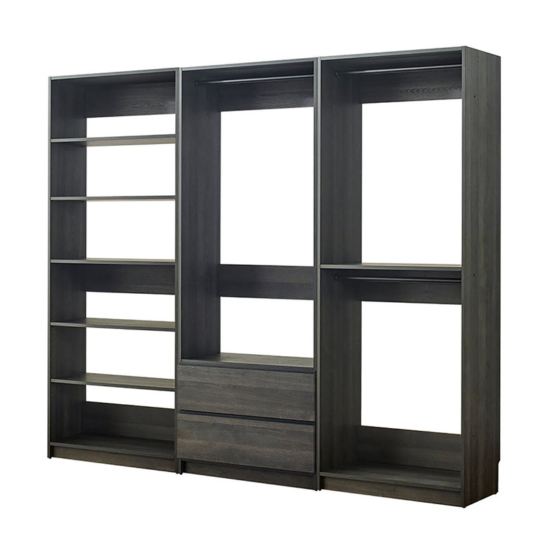 Kalinikos 94.19'' Closet System, Black