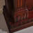 Nut-Brown Solid Wood Freestanding Fireplace