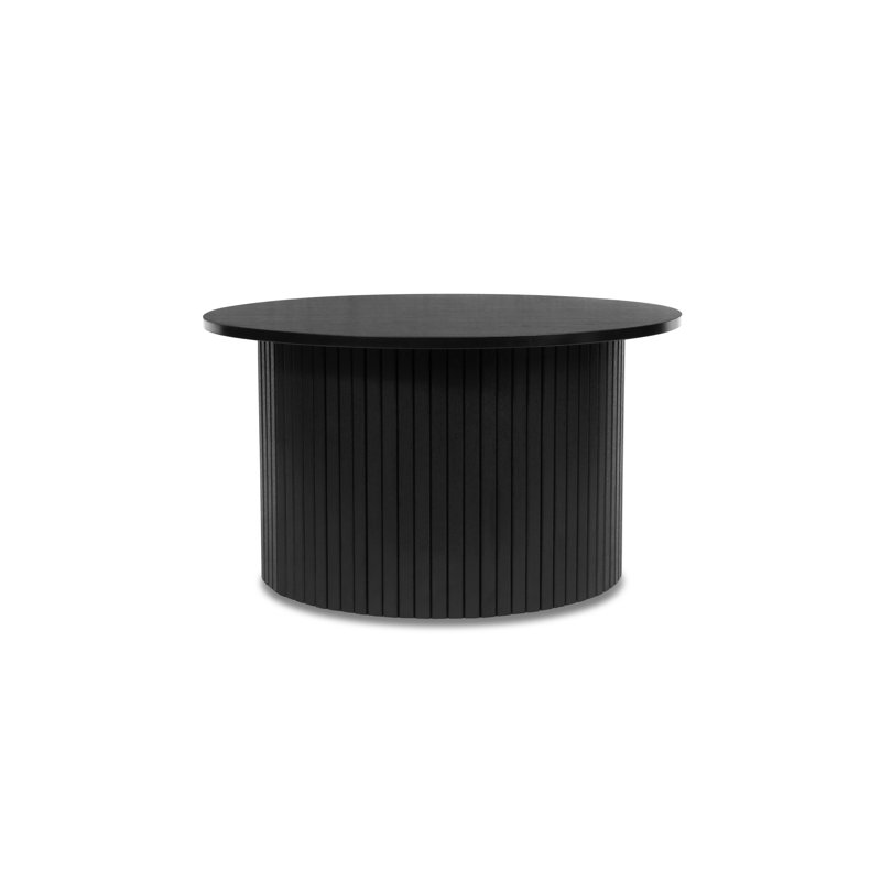 Suire Drum Coffee Table, Black