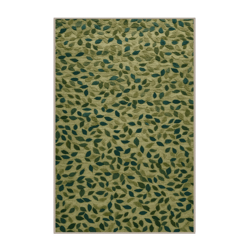 Tapis botanique brun lavable à la machine, Tapis de couloir 2 pi x 5 pi