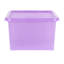 Wham Sparkle 45L Plastic Storage Boxes Pack of 4 Tint Lavender