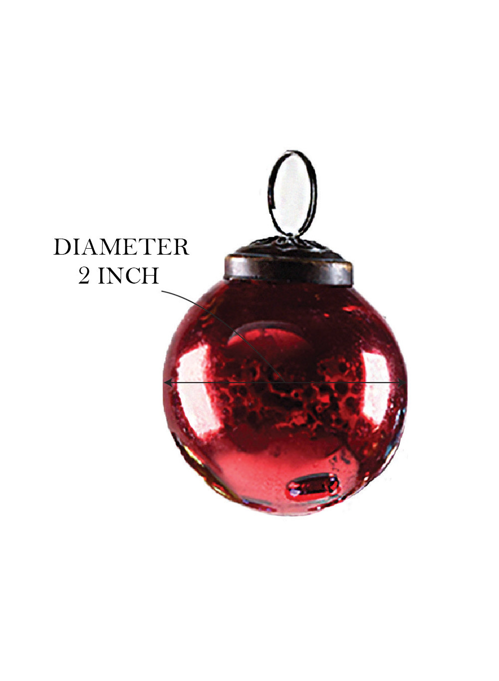 2'' Glass Ball Ornament