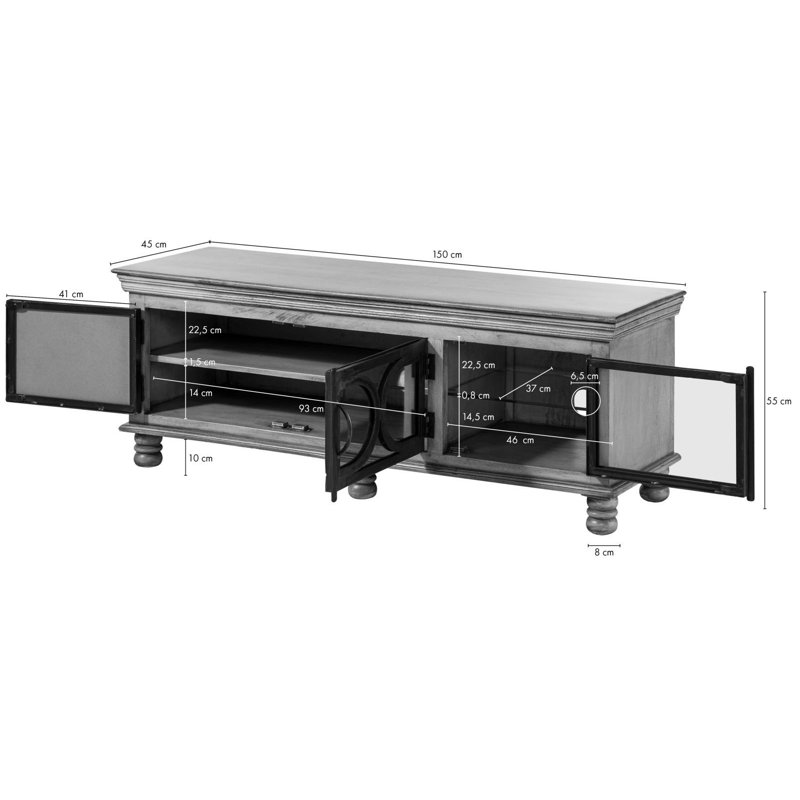 Unfinished TV Stand for TVs up to 50"