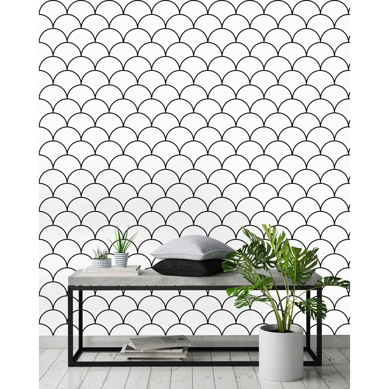 Rouleau de papier peint à peler et coller Aquan, L 10,42 pi x l 25 po