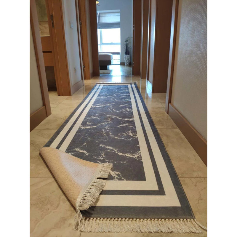 Tapis Masanao avec envers antidérapant, Tapis de couloir 2 pi 7 po x 11 pi 6 po