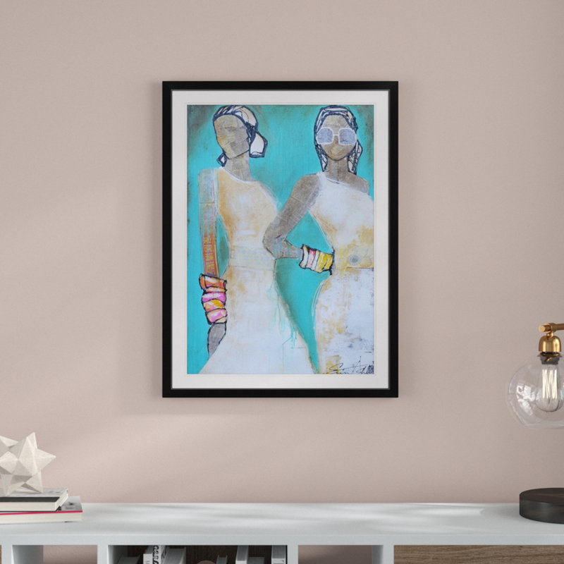 «Downtown Chic», reproduction d'art, H 32 po x l 24 po x P 1 po, Cadre noir