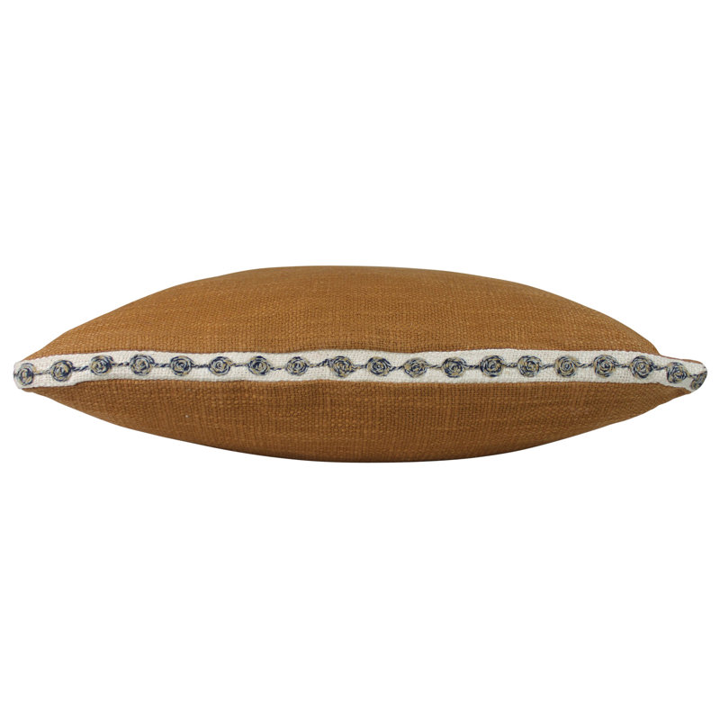 Coussin en coton, Ocre