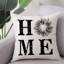 Housse de coussin géométrique en lin