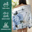 Serviettes de bain bleues Hydrangea Botanical Leaf Floral grande serviette de douche drap de bain en microfibre absorbante douce 50 * 60 pouces Plus, vous recevrez un sac fourre-tout en toile de style plage