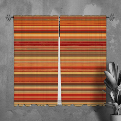 Paire de rideaux obscurcissant en polyester Kinlyn
