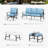 Tapasi Patio Conversation Set with Rocking Lounge Chairs  & Sofa-101548683-101548682