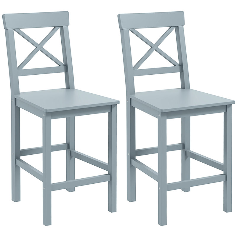 Tabouret de comptoir 23,7 po Kenjuan, Gris
