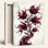 Floral Splash, reproduction d'art sur toile, ensemble de 1
