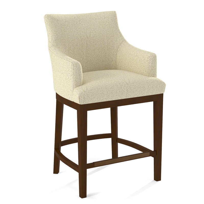 Upholstered Counter Stool, Pecan, 61645-65
