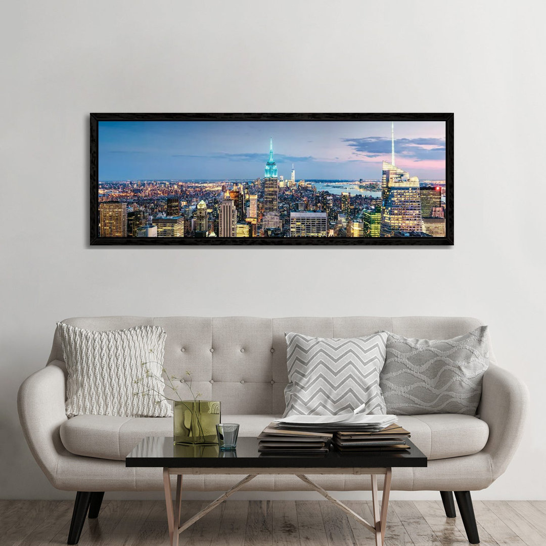Iconic New York II by Matteo Colombo - Floater Frame Panoramic Gallery-Wrapped Canvas Giclée on Canvas