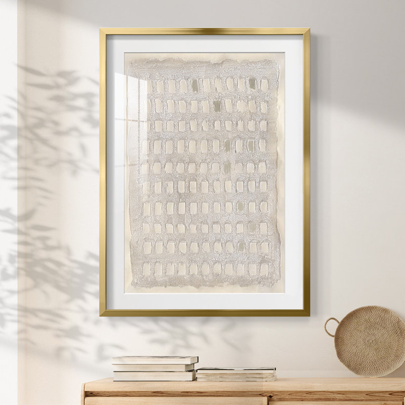 Pearl Punch Card II - impression encadrée, H 28,5 po x l 20,5 po, Doré