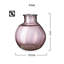 Oval Recycled Glass Balloon Vase, 12" Glass Table Vase-1855004654