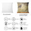 Square, Desert Farmhouse Under Cloudy Sky In Washington I - Coussin décoratif imprimé Farmhouse-60159535