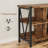 Geron 62" Extra Long Industrial Console Table Sofa Table, 8 Cube Storage Organizer Bookcases, 3 Tier Farmhouse Console Table-319111882