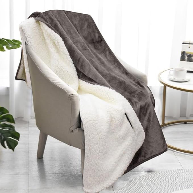 Veyo Throw Blanket, Grey, 200cm W x 240cm L