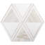 GeoMarble 14x16 Triangle Polished Marble Mosaic Tile
