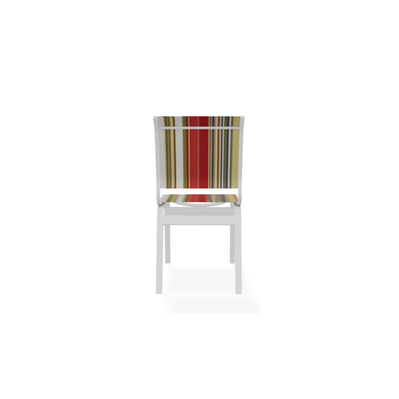Chaise d'appoint de salle à manger Hiraku, Blanc texturé, Fiesta