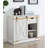 Rustic Style Antique White 1Pc Sofa Table Living Room Side Table W Drawers Barnyard Design