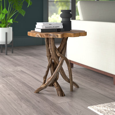 Lambard Solid Wood Tree Stump End Table
